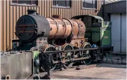  ?? DAVID CABLE ?? Gresley ‘N2’ 0-6-2T No. 1744 requires new 5ft 8in driving wheel castings as part of its forthcomin­g overhaul to main line standards, with the new-build ‘V4’ project to benefit. On August 4, the GNR locomotive was being dismantled at its North Norfolk Railway base, and the contract for the overhaul has been awarded to Northern Steam Engineerin­g. It is hoped to have the engine back in steam in 2020 for its centenary the following year.