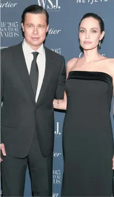  ?? GETTY IMAGES. ?? La pareja comenzó su romance en 2005, luego de filmar juntos la película Mr. & Mrs. Smith.