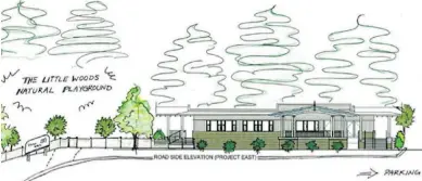  ?? SAANICH NEIGHBOURH­OOD PLACE ?? Rendering of a new child-care facility proposal to be built behind Pearkes Recreation Centre.