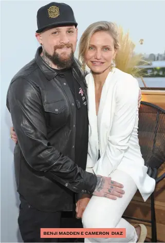  ??  ?? BENJI MADDEN E CAMERON DIAZ