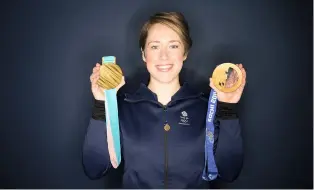  ??  ?? British Skeleton are looking for the next Amy Williams and Lizzy Yarnold, pictured with her Winter Olympic gold medals