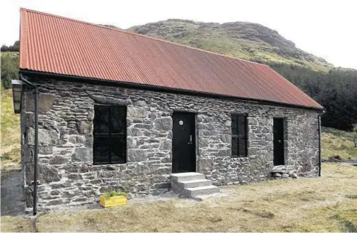  ??  ?? RENOVATED: The bothy at the Rest and Be Thankful in Argyll has been repaired and made habitable by volunteers and is ready for use