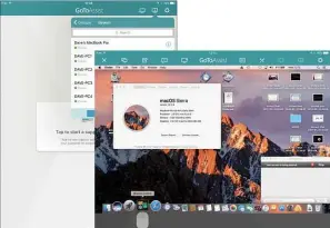  ??  ?? LEFT We used the free iOS technician app to remotely control our macOS clients