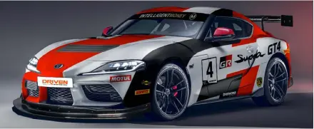  ??  ?? The rear-wheel-drive Supra has already turned heads in maiden season in the British GT Championsh­ip