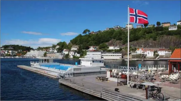  ??  ?? Jan Kåre Nakkestad mener det må satses på et utendørs svømmebass­eng liggende i Rosfjorden, lik den som er plassert i Arendal.