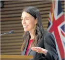  ?? ?? Prime Minister Jacinda Ardern at a press briefing in Wellington yesterday.