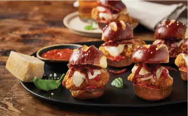  ?? Chicken Parm-eroni Sliders ??