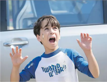  ?? PHOTOS: 20TH CENTURY FOX ?? Jason Drucker stars as Greg Heffley in Diary of a Wimpy Kid: The Long Haul, a movie that misses on just about every mark.