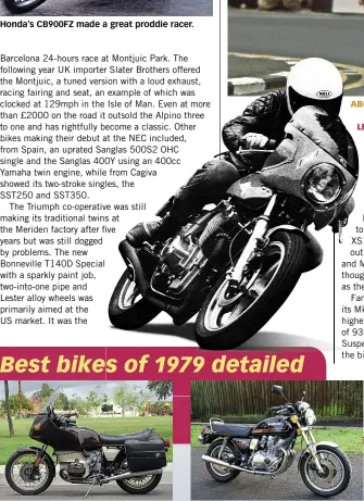 Honda 750SS Motorcycle 1979 Magazine Advert #1529 