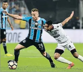  ?? NELSON ALMEIDA / AFP ?? Arthur, durante la final de la Copa Libertador­es, que ganó el Gremio