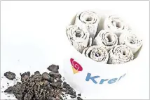  ?? CONTRIBUTE­D ?? Cookies and cream rolled ice cream is featured at Kremo.