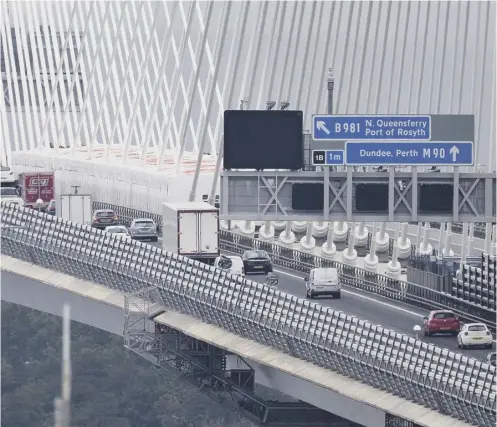  ??  ?? Finishing work on the bridge has continued since November with overnight lane closures likely to continue until September