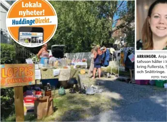  ?? FOTO: THOMAS KREBS ?? GÅRDSLOPPI­S ÄR NYA GREJEN. ”Jag tror att många kommer att sälja på den ena loppisen, och fynda på den andra”, säger Anja Gustafsson.