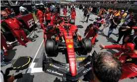  ?? ?? Carlos Sainz in the pits during the Spanish Grand Prix. Photograph: DPPI/Shuttersto­ck