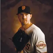  ?? RANDY VAZQUEZ — BAY AREA NEWS GROUP ?? A portrait of San Francisco Giants’ Kevin Gausman (34) during team photo day at Scottsdale Stadium in Scottsdale, Ariz., on Feb. 18, 2020.