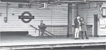  ?? AP ?? Travellers stand on the platform at Parsons Green tube station following Friday’s incident on a tube at Parsons Green Station in London.