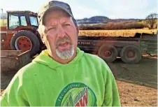  ?? RICK ROMELL / MILWAUKEE JOURNAL SENTINEL ?? Richard Zastrow, 54, a farmer and truck driver in Arcadia, supports Trump on immigratio­n limits. “They’re (immigrants) just coming like flies.”