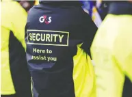  ?? CARL RECINE / LIVEPIC ACTION IMAGES FILE ?? Allied's acquisitio­n of G4S creates a larger private security firm employing more than 750,000 worldwide.