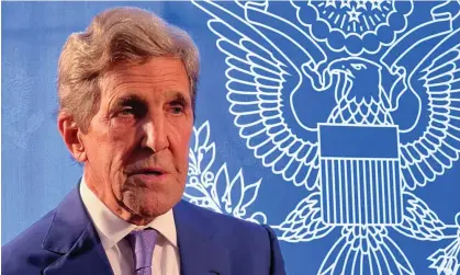  ?? Photograph: Christophe van der Perre/Reuters ?? John Kerry, the US special envoy on climate, says: ‘China is 30% of all emissions. We need to get China.’