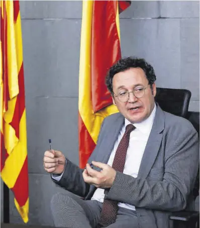  ?? Toni Albir / Efe ?? Álvaro García Ortiz, fiscal general del Estado, ayer en la Ciutat de la Justícia.