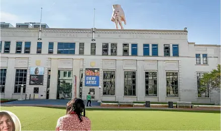  ?? ?? City Gallery is located at the capital’s Te Ngākau Civic Square. Inset, Sarah Rusholme.