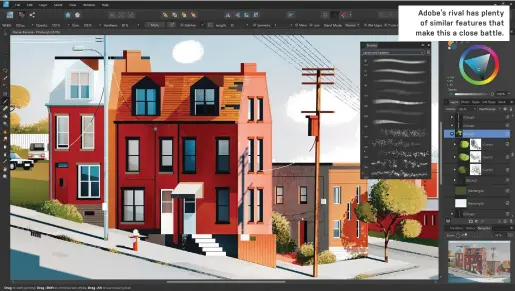  ??  ?? Adobe’s rival has plenty
of similar features that make this a close battle.