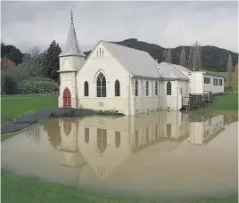  ?? Picture / NZME ?? Widespread flooding caused major disruption­s in Kaeo and nearby areas.