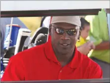  ?? Las Vegas Review-journal file ?? Michael Jordan arrives in April 2011 at the first tee at Shadow Creek Golf Course. He is the subject of an ongoing ESPN series.