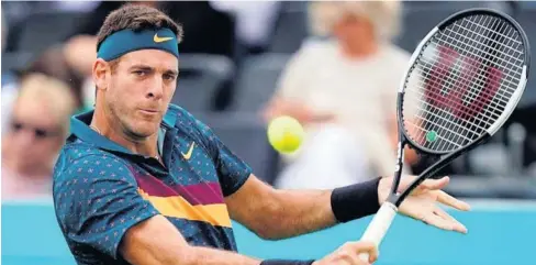  ?? FOTO REFORMA ?? > Aún no se especifica el tiempo que Juan Martín del Potro estará alejado de las canchas.