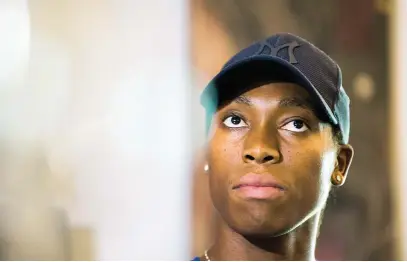  ?? Picture: Gallo Images ?? FUTURE UNCERTAIN. Athlete Caster Semenya will appear in court in August to face a charge of speeding. If she is found guilty and has a criminal record it may affect her plans to travel to other countries to compete.