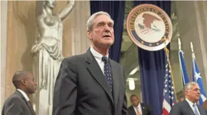  ??  ?? Justice Department rules require only that special counsel Robert Mueller submit a confidenti­al report when his work is done.