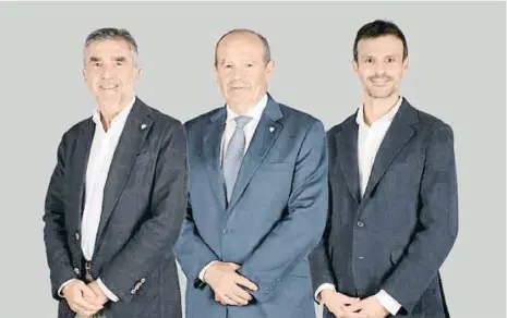  ?? LV ?? Iñaki Arechabale­ta, Ricardo Barkala i Jon Uriarte, candidats a presidir l’Athletic Club