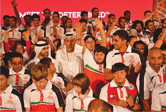  ?? Athletes with intellectu­al disabiliti­es from across the world are getting ready to descend on Abu Dhabi in March next year, when the UAE capital will host the Special Olympics. ??