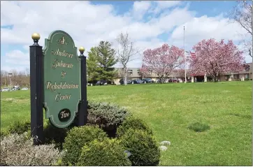  ?? TED SHAFFREY — THE ASSOCIATED PRESS ?? The Andover Subacute and Rehabilita­tion Center in Andover, New Jersey. Police responding to an anonymous tip found more than a dozen bodies Sunday and Monday at the nursing home in northweste­rn New Jersey..
