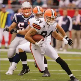  ?? Stephan Savoia/Associated Press ?? Former Browns wide receiver Joe Jurevicius has put his past issues with the club to rest and will be returning to the organizati­on to work for ClevelandB­rowns.com.