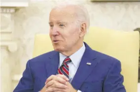  ?? (Photo: AP) ?? President Joe Biden in the Oval Office of the White House in Washington, Tuesday, January 17, 2023.