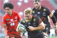  ?? — AFP photo ?? Akker "Angry Warthog" van der Merwe will move to Sale Sharks at the end the Super Rugby season alongside fellow Springbok Rob du Preez.