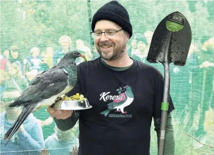  ?? PHOTO: STEPHEN JAQUIERY ?? Kereru cafe . . . Kereru Brewing Company founder Chris Mills said it was ‘‘awesome’’ to help create a better environmen­t for Project Kereru to rehabilita­te wood pigeons.