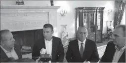  ??  ?? Pacolli, Veseli, Haradinaj dhe Limaj