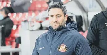  ??  ?? Sunderland head coach Lee Johnson.