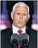  ??  ?? Mike Pence claimed Joe Biden was a ‘Trojan horse for a radical Left’ during his Republican convention speech