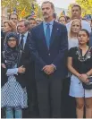  ??  ?? King Felipe at the march