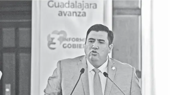  ?? AURELIO MAGAÑA ?? Eduardo Fabián
Martínez Lomelí, rindió el tercer informe de gobierno.