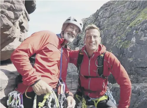  ??  ?? Robert Cunningham and his son Kieran were attempting to scale three summits but he fell ill after the first