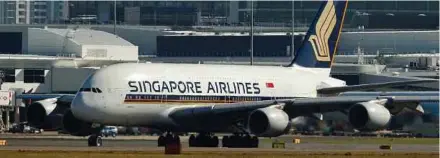  ?? BLOOMBERG PIC ?? Singapore Airlines Ltd is looking to diversify its funding and will take its time over the next year or so to look at options.