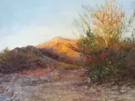  ??  ?? Desert Sunrise, oil on panel, 11 x 14”