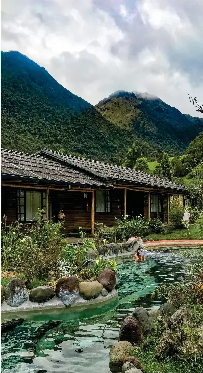  ??  ?? Termas Papallacta has been recognized as the best spa resort in Ecuador.