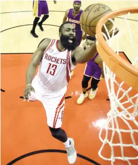  ??  ?? JAMES HARDEN