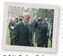  ??  ?? Sir Bobby Charlton at Noel Cantwell’s funeral