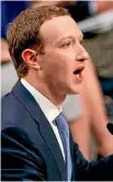  ?? PHOTO: AP ?? Mark Zuckerberg testifies on Capitol Hill.